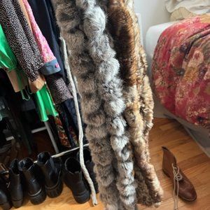 Rabbit fur scarfs two for $20